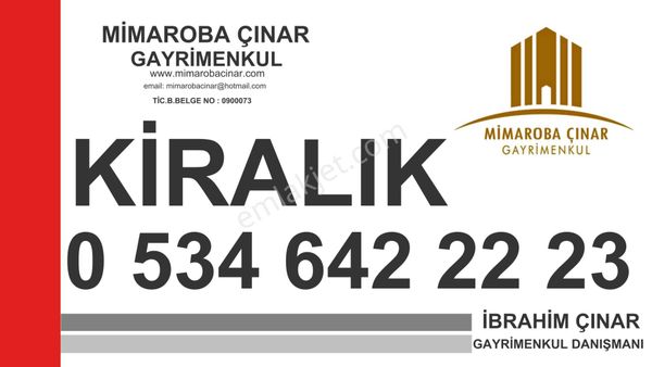  MİMAROBA ÇINAR ' DAN YEDİ EYLÜL MAHALLESİNDE 3+1 KİRALIK DAİRE