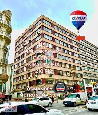 ŞİŞLİ HALASKARGAZİ CADDE ÜZERİ METRO YANI KİRALIK 210 M2 OFİS