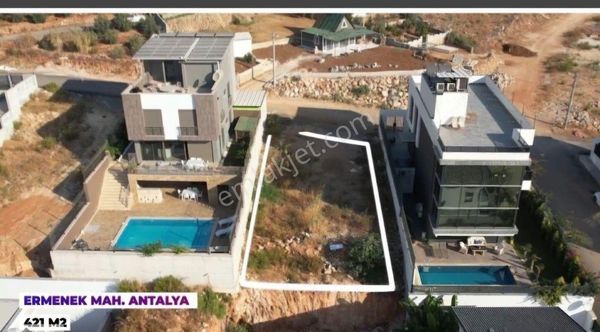 Antalya Lara Ermenek'te deniz gören arsa/ 3-1 KAT VİLLA İMARLI