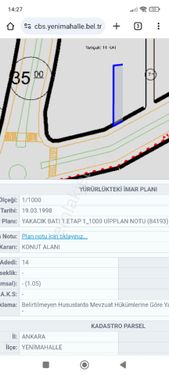 ALİ BEY'DEN YAKACIKTA KONUT İMARLI 230 M2 HİSSE 