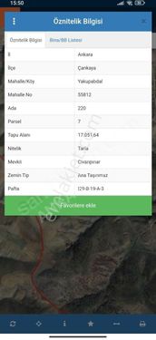 ANKARA EMLAK'TAN YAKUPABDAL'DA İMAR SINIRINDA 850 METRE SATILIK