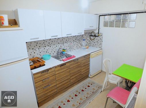 Dinçer de 1+1 110m2 Kombi Bahçeli EŞYALI Vestiyerli 2Wcli Kiler