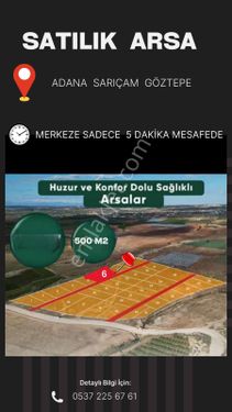 Adana Sarıçam göztepe'de satılık 500 metrekare arsa