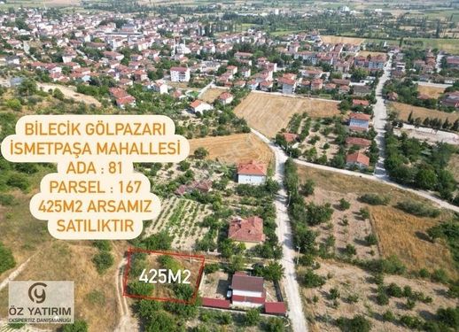 BİLECİK GÖLPAZARI İSMETPAŞA MH 425M2 SATILIK ARSA