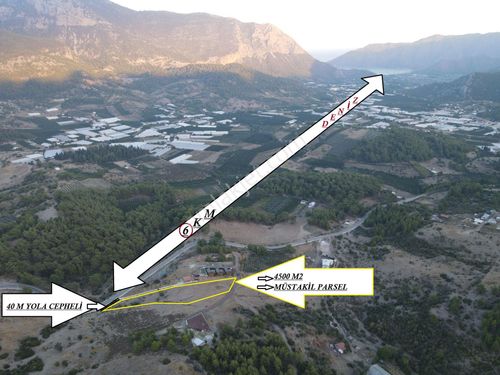  BMK DAN ANTALYA KUMLUCA ADRASANDA SATILIK MUHTEŞEM ARAZİ