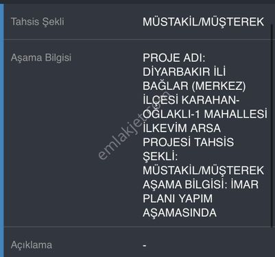 YOLBİLİR EMLAK TAN SATİLİK ARSA DİYARBAKİR BAĞLARDA 