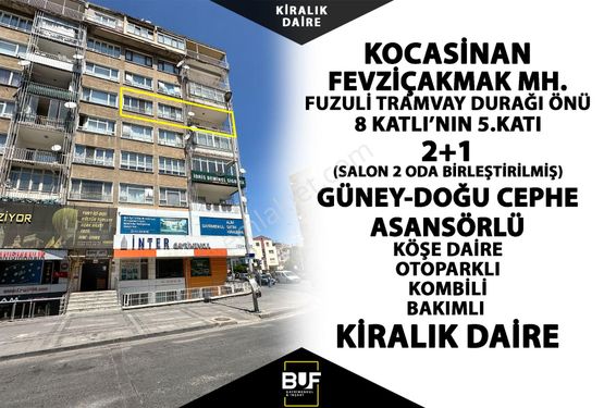  BUF GAYRİMENKUL'DEN SİVAS CADDESİ'NDE KOMBİLİ 2+1 KİRALIK KÖŞE DAİRE