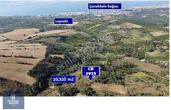  ÇANAKKALE LAPSEKİ BOĞAZ MANZARALI 10 DÖNÜM SATILIK TARLA