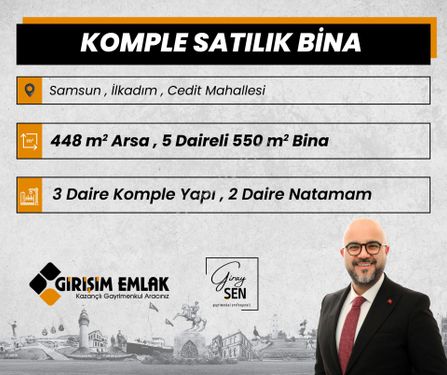  CEDİTTE KAPANMAZ MANZARALI 5 DAİRELİ KOMPLE BİNA 