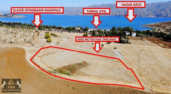 Han Emlak Tan Sivrice De Panoramik Göl Manzaralı Satılık Tarla