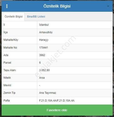  Haraççı'da Ticari+Konut İmarlı Acil Fırsat Arsa