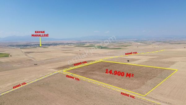  KONYA / MERAM / KAVAK'DA 12.921 m² TEK TAPU KÖŞE PARSEL MÜSTAKİL TARLA    