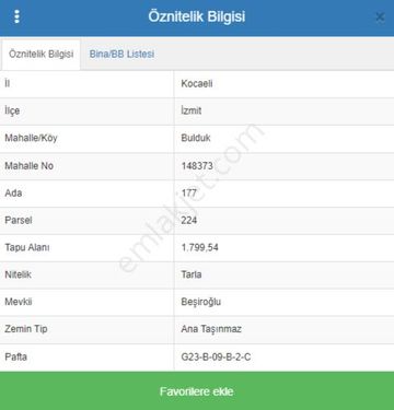 KOCAELİ-İZMİT-BULDUK'DA 1,800 M2 KÖYLERE YAKIN  SATILIK ARAZİ