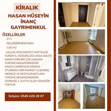  HASAN HÜSEYİN İNANÇ GAYRİMENKUL'DEN SELDEĞİRMENİ MAH. 2+1 KİRALIK DAİRE