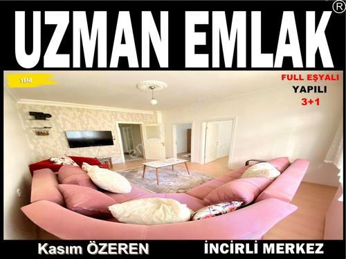  UZMAN EMLAK'DAN İNCİRLİ MH'DE YUNUSEMRE CD YAKINI ISI YALITIMLI YAPILI 3+1 DAİRE