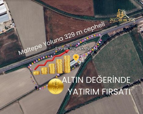  For Sale İzmir Menemen Maltepe Yoluna Cepheli 14.800m2 Trafolu Çiftlik Evi Olan Tarla