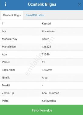 ŞEHİR HASTANESİ YANINDA 20 DAİRELİK ARSA 