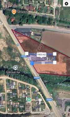 CATALCA GÖKÇEALİ 1400m² ASFALT YOLA CEPHE KIRALIK ARAZI