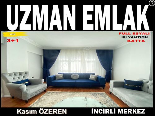  SADECE MEMUR !! KEÇİÖREN İNCİRLİ MH.YENİ EŞYALI KATTA ISI YALITIMLI FULL EŞYALI 3+1 DAİRE