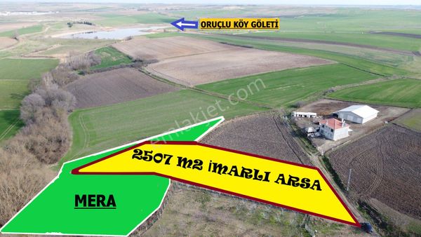 Babaeski Oruçlu Köyünde Hafif Eğimli Bahçe İçin İdeal 2507 Konut İmarlı Arsa