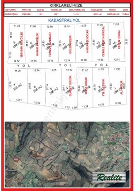 Vize Küçükyaylada Satılık 350 M2 Parseller