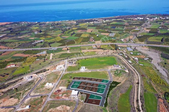  Lefke Cengizköy'de Deniz Manzaralı YATIRIMLIK SATILIK 19 ADET İMARLI (565M2 – 607M2) ARSA !