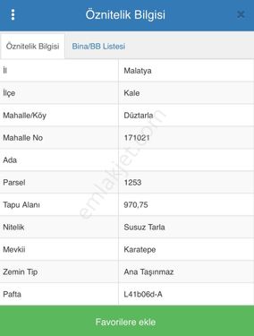 Satılık İmarlı Arsa