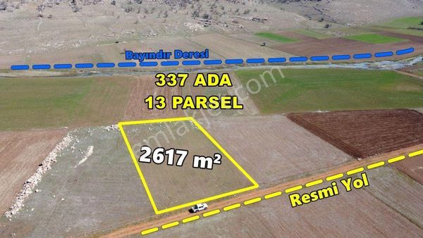  KONYA / AKÖREN / ORHANİYE 2.617 m² DEREYE YAKIN MÜSTAKİL TARLA