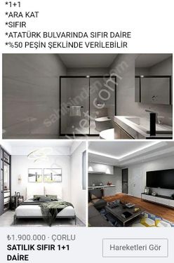 SATILIK LÜKS 1+1 DAİRE