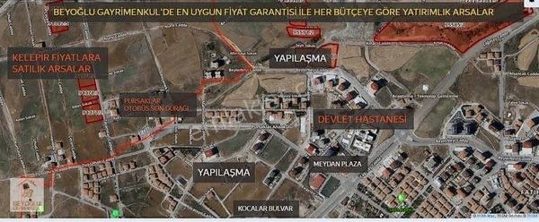 PURSAKLAR DEVLET HASTANESİ YAKININDA MANZARALI YERDE İMARLI ARSA