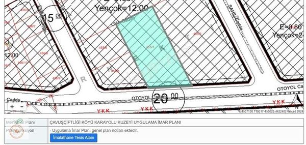 Yalovada Tersanelere Yakın Sanayi İmarlı Satılık Arsa