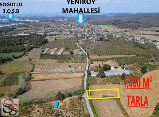 SÖĞÜTLÜ YENİKÖY MAHALLESİNDE 1,009 M² YATIRIMLIK TARLA