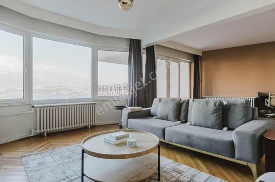 Cihangir'de Boğaz Manzaralı 4-12 Ay Kiralık Eşyalı 3+1 Daire