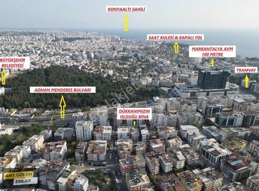 Markantalya Karşısı Kurumsal Kiracılı 300m² A.katlı Depolu Dükan