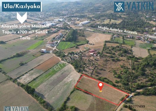 Ula Kızılyaka'da 4700 M² Anayola 500 M Uzaklıkta Satılık Tarla