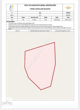 Mersin Mut Dağpazarında Tam Tapu Resmi Yollu 3.748 M2