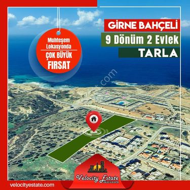 Kktc Girne Bahçeli Bölgesinde Muhteşem Lokasyonda Satılık Tarla