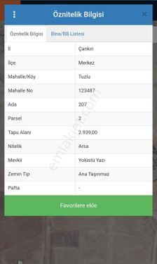 Satulık 2.980 M² Arsa