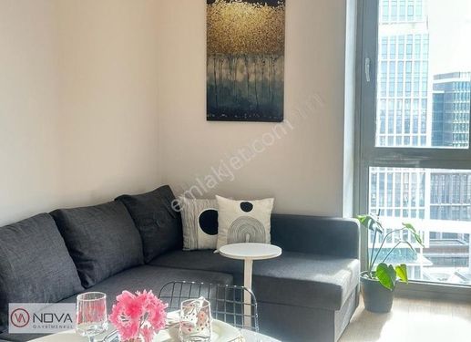 Ataşehir Finans Merkezi Sarphan Finans 1+0 Kiralık Eşyalı