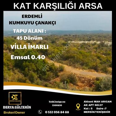 Derya Emlak’tan Villa İmarlı Kat Karşılığı Arsa