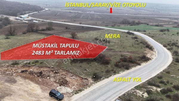 Saray Kavacık 2.483 M² Müstakil Tapulu Etrafı Tel İle Çevrili Ormana Ve Meraya Cephe Arsa