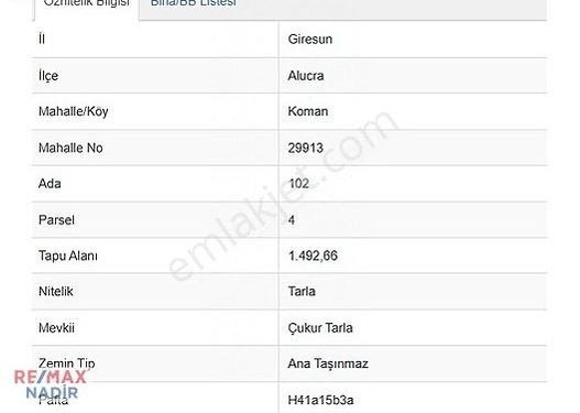 Remax'ten Alucra Koman Köyü Anayola Kısmen Yakın 1.493 M2 Tarla