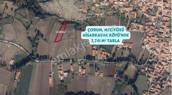 Çorum Mecitözü Hisarkavak Köyü 1.741m² Tarlamız Satılıktır.