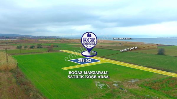 Çanakkale Boğazına 300 Metre Satılık Köşe Arsa