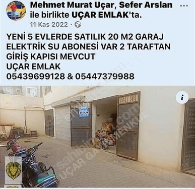 Satılık Garaj Yeni 5 Evler