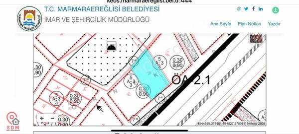 Tekirdağ M Ereğlisi Sultan Köyde Satılık Kupon 3 Kat Konut Arsas