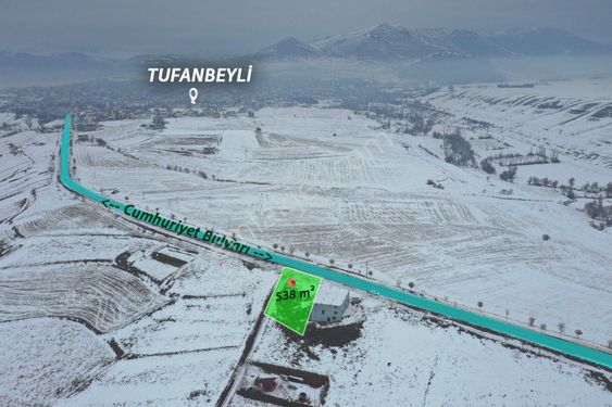 Tufanbeyli Cumhuriyet Mah. Konut İmarlı 538 M² Müstakil Tapulu Satılık Arsa