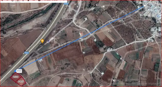 Özpınar ,dan Çavuş Köyü Girişinde Bahçe 3.383 M2 Yol Kıyısı.özel Yolu Var...! 2
