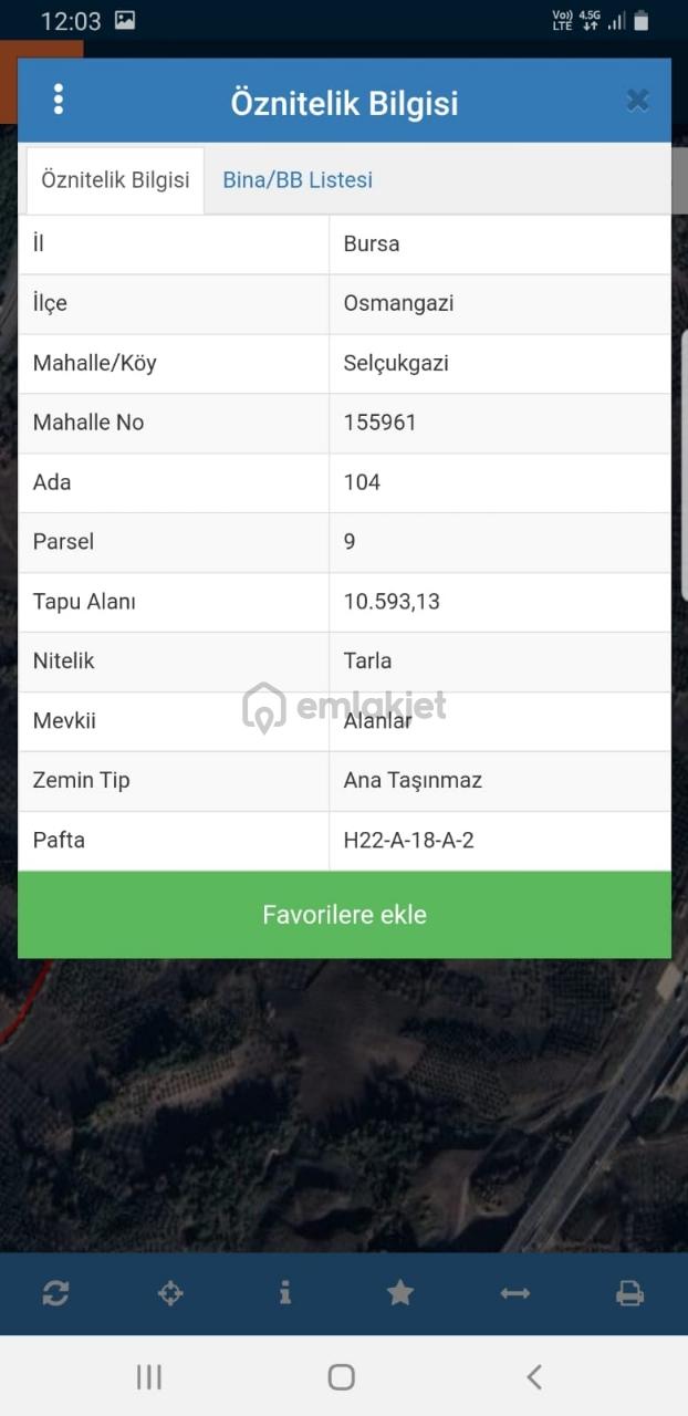 Bursa Osmangazi Selçukgazi Köyünde 10593 M2 Kelepir Kıymetlı Arazi 1