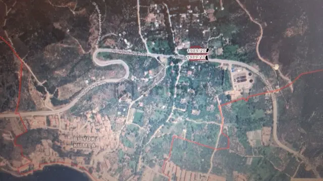 Büyük Kumlada Satılık Zeytinlik 4580m2. Asfalta Cephe Elk.su Var 3